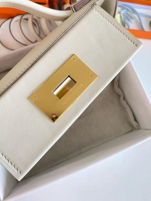 wholesale quality hermes 24/24  mini 21 evercolor nata ghw